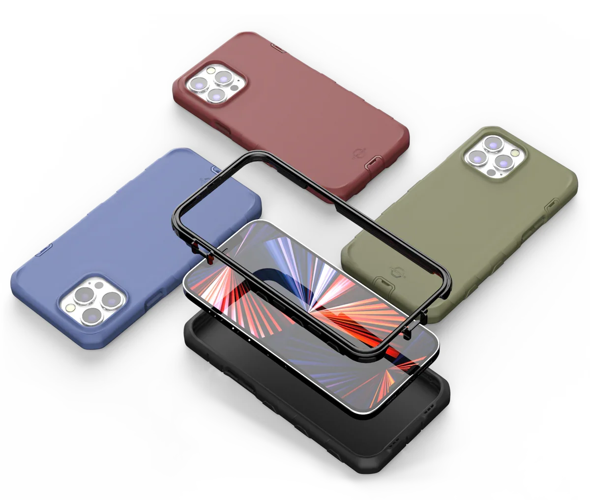 Itskins Supreme Solid iPhone 13 Pro Cover - Olive Green - Tashqila Itskins Supreme Solid iPhone 13 Pro Cover - Olive Green - Tashqila